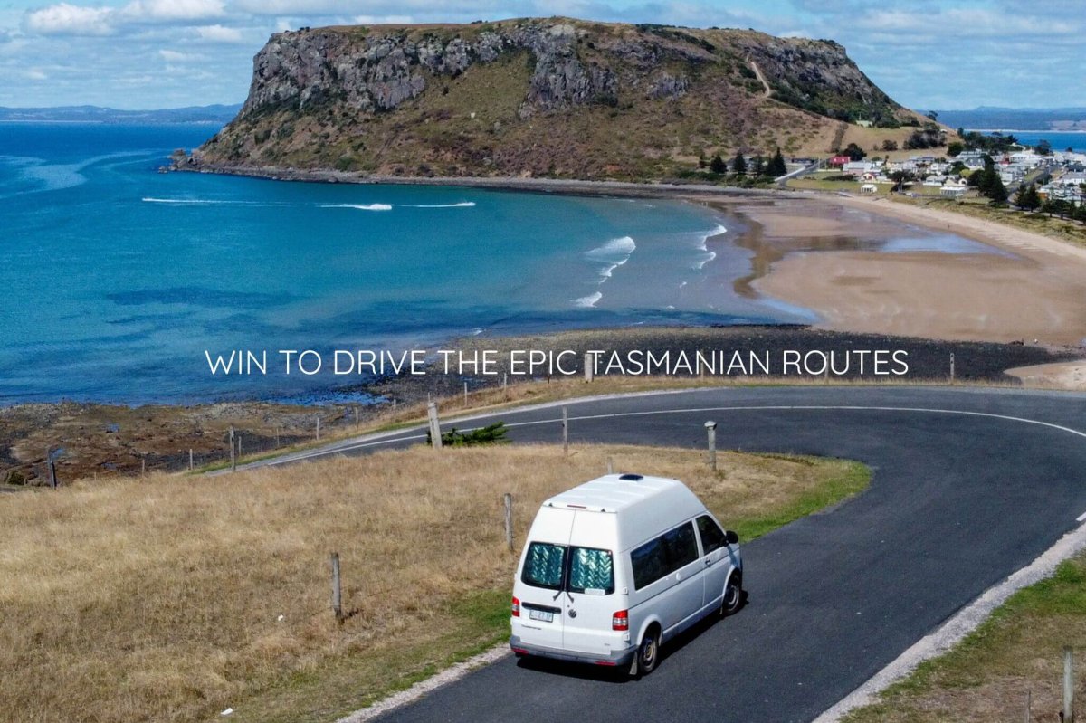 Epic routes and epic views - view over the Nut (Stanley, North-West Tasmania)